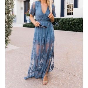 Brand new Pink Lily Maxi Romper Dress